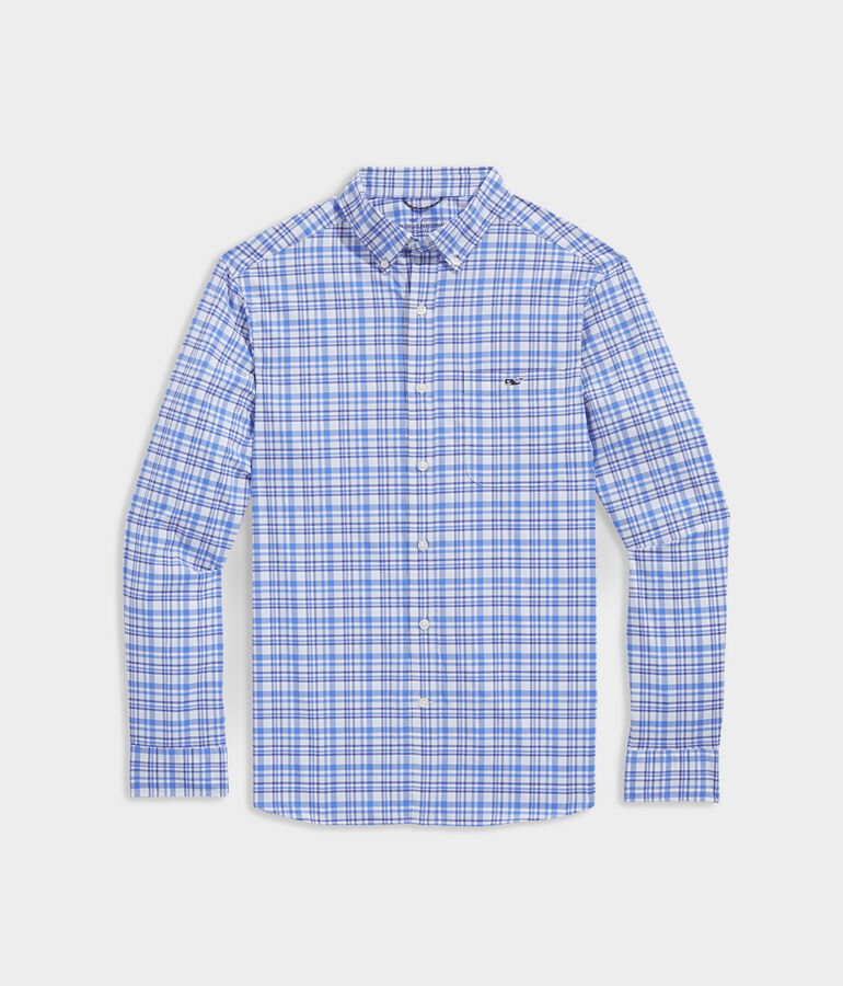 On-The-Go Lightweight Plaid Shirt