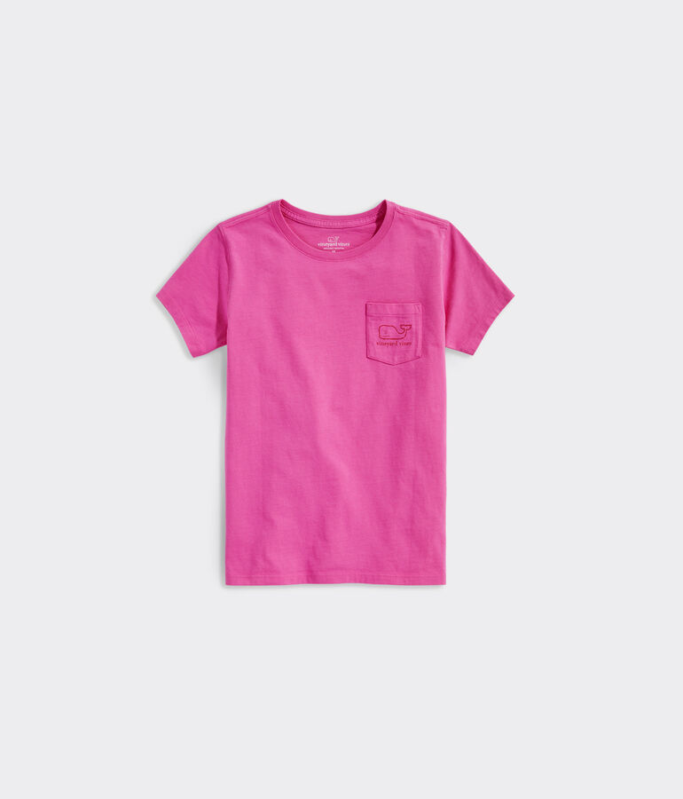 Girls' Vintage Whale Short-Sleeve Pocket Tee