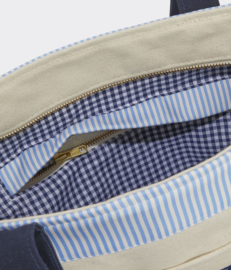 Railroad Stripe Classic Tote