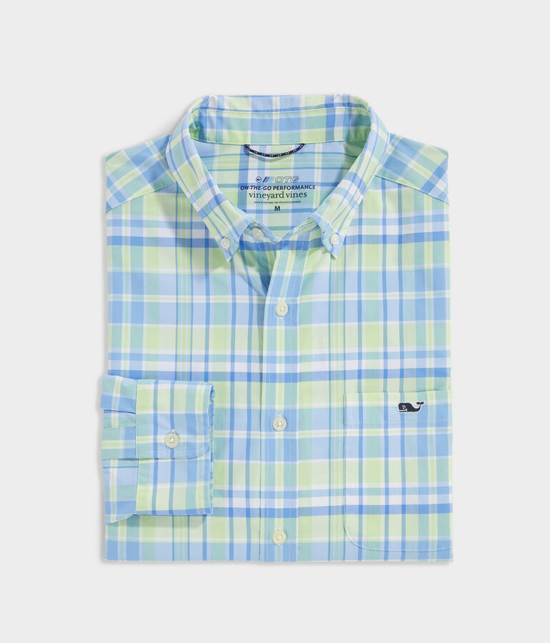 On-The-Go Lightweight Plaid Shirt