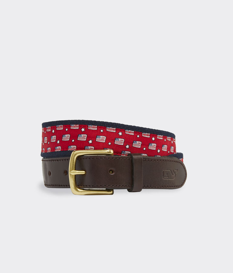 Flag & Stars Canvas Club Belt