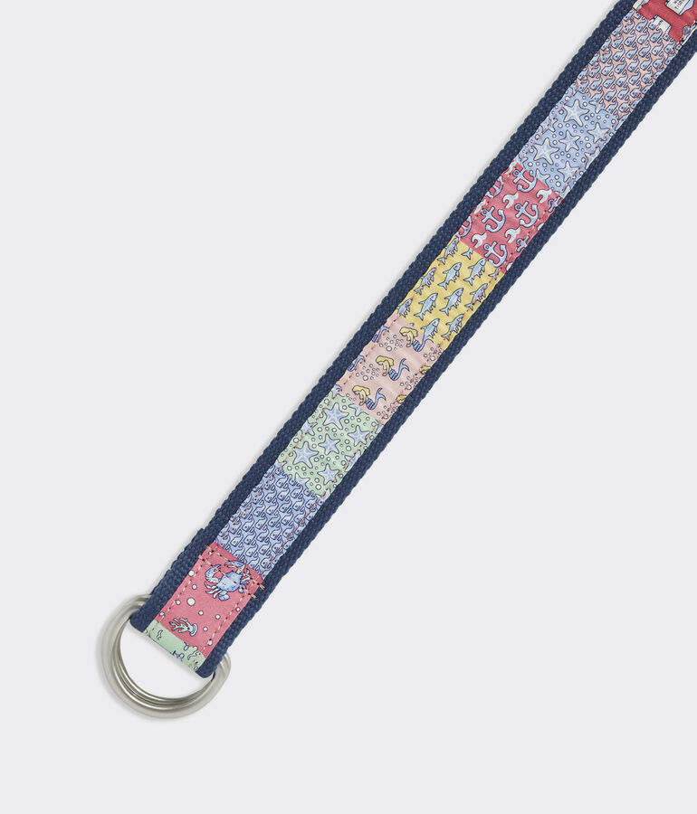 Patchwork D-Ring Belt