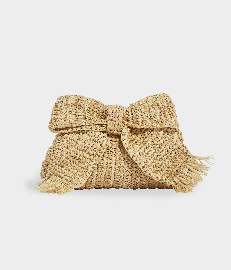 Raffia Bow Clutch