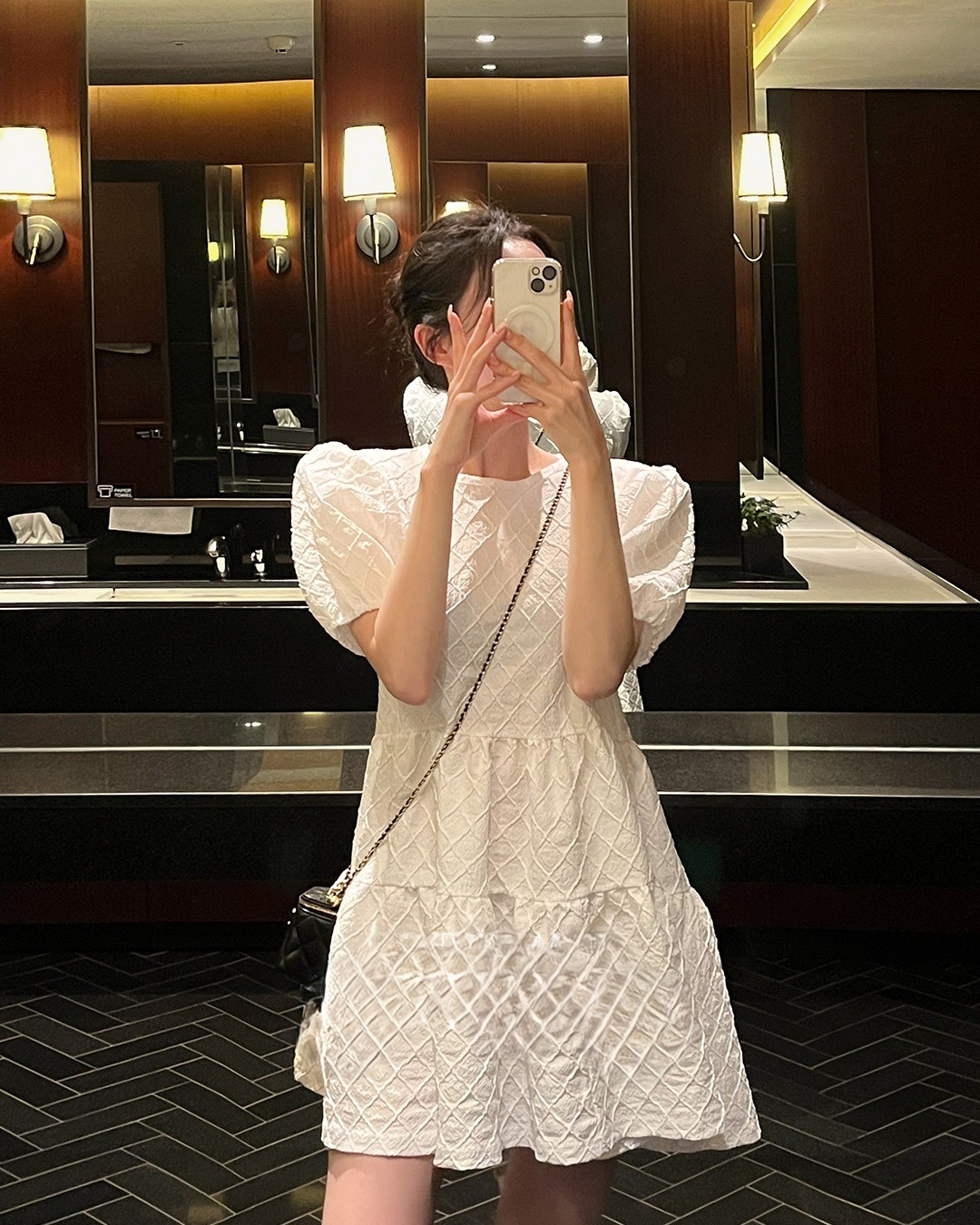 [MADE] puff mini dress