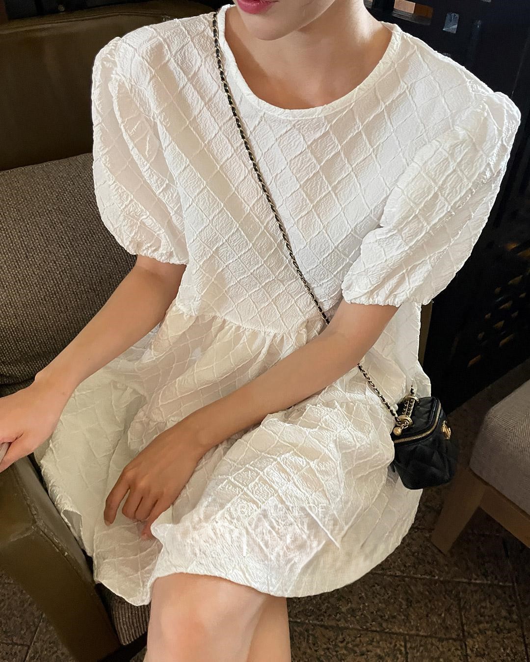 [MADE] puff mini dress