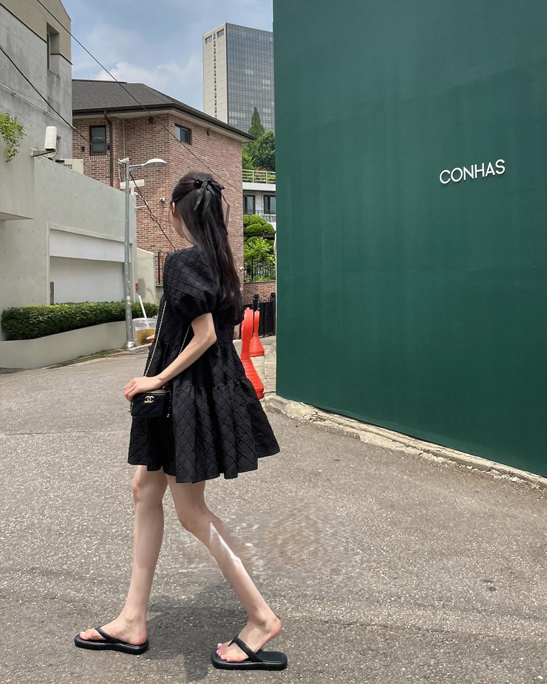 [MADE] puff mini dress