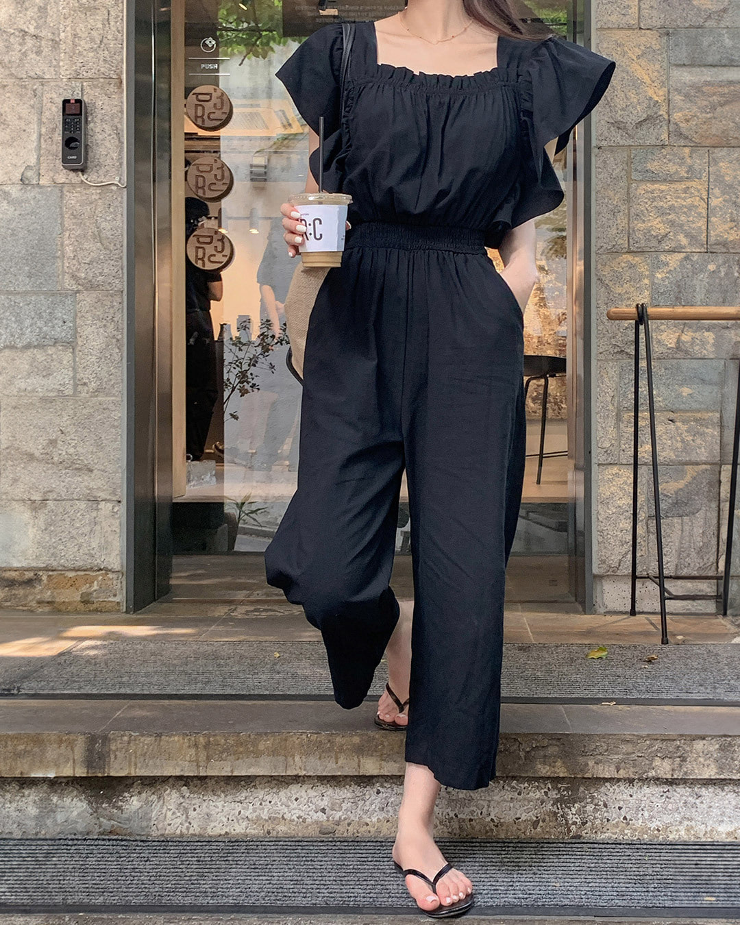 Butterfly Sleeve Jumpsuit