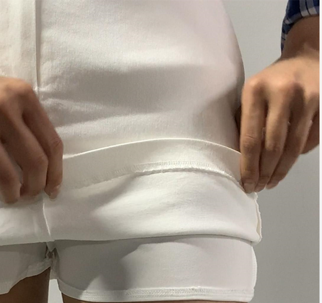 [MADE] Cotton mini skirt (underpants included)