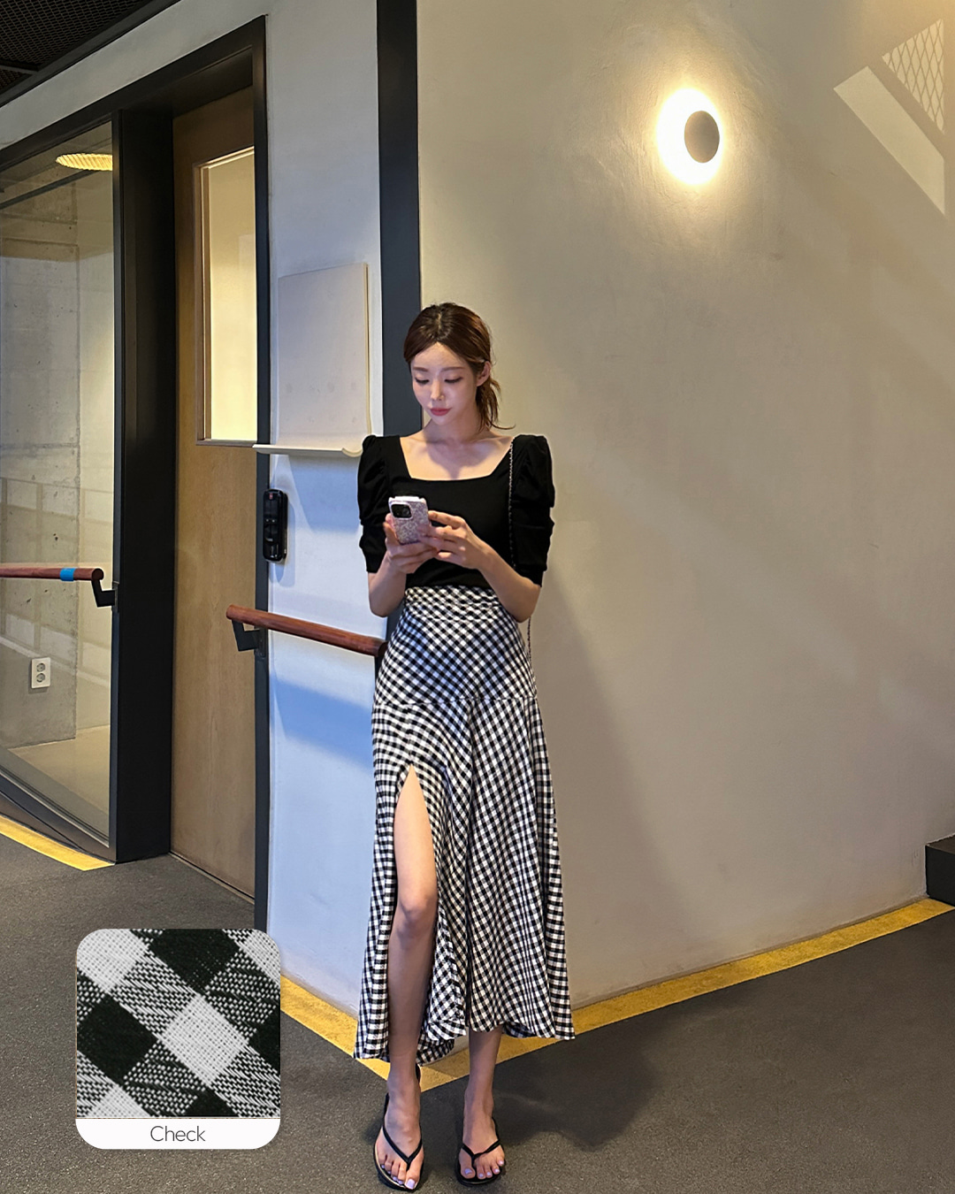 [Special Offer]Front Slit Long Skirt