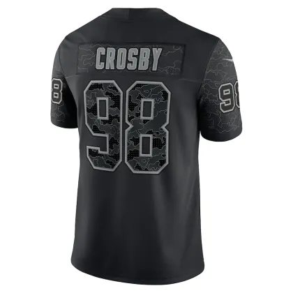 Men's Las Vegas Raiders Josh Jacobs Nike Black RFLCTV Limited Jersey