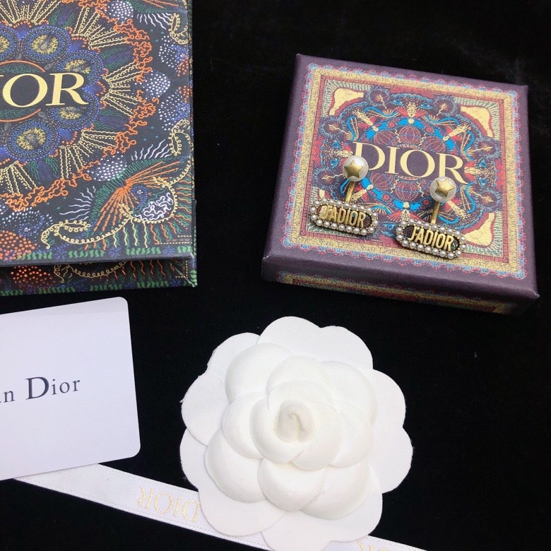 Dior stud earrings