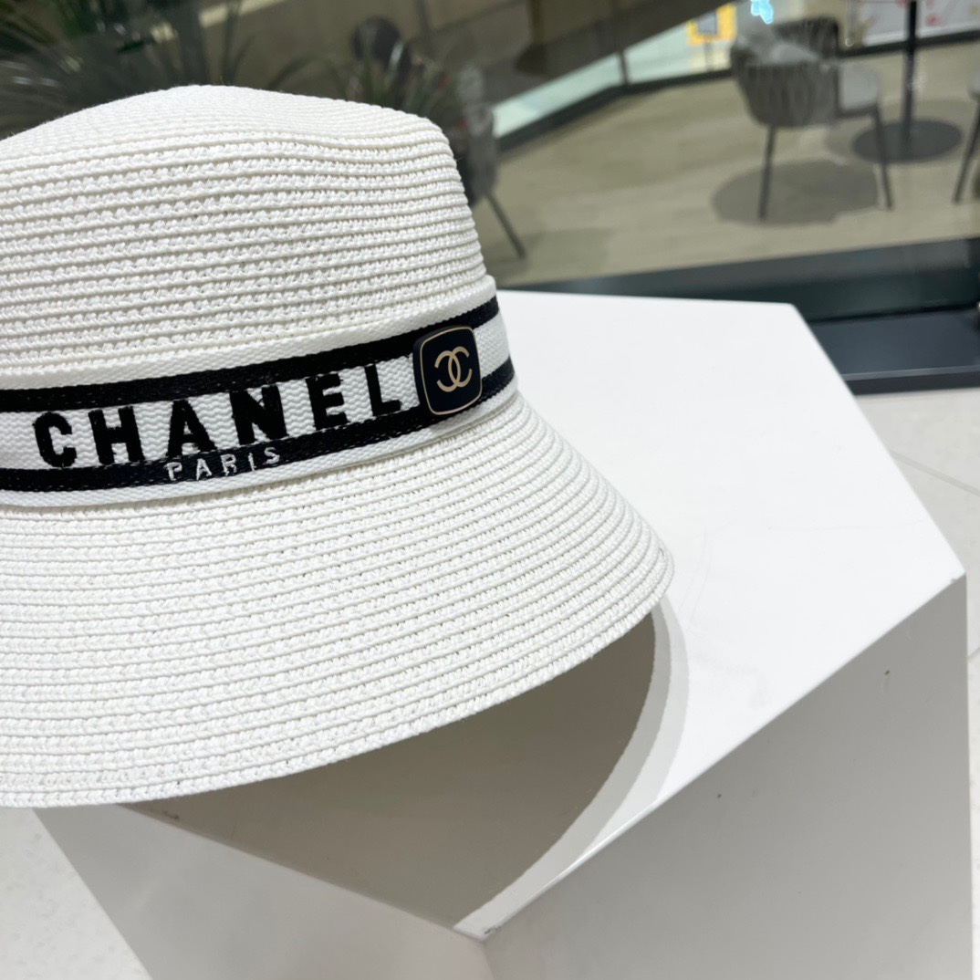 Chanel 2023 summer new straw hat