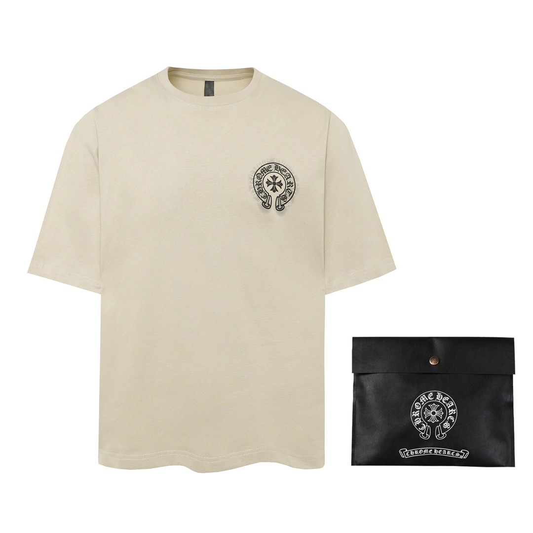 Chrome Hearts Heavy-duty foam horseshoe print t-shirt
