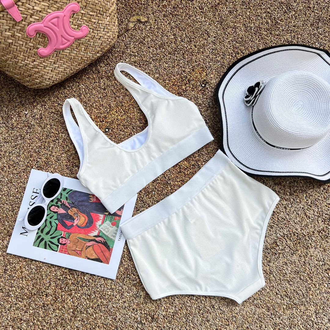 Chanel new split swimsuit