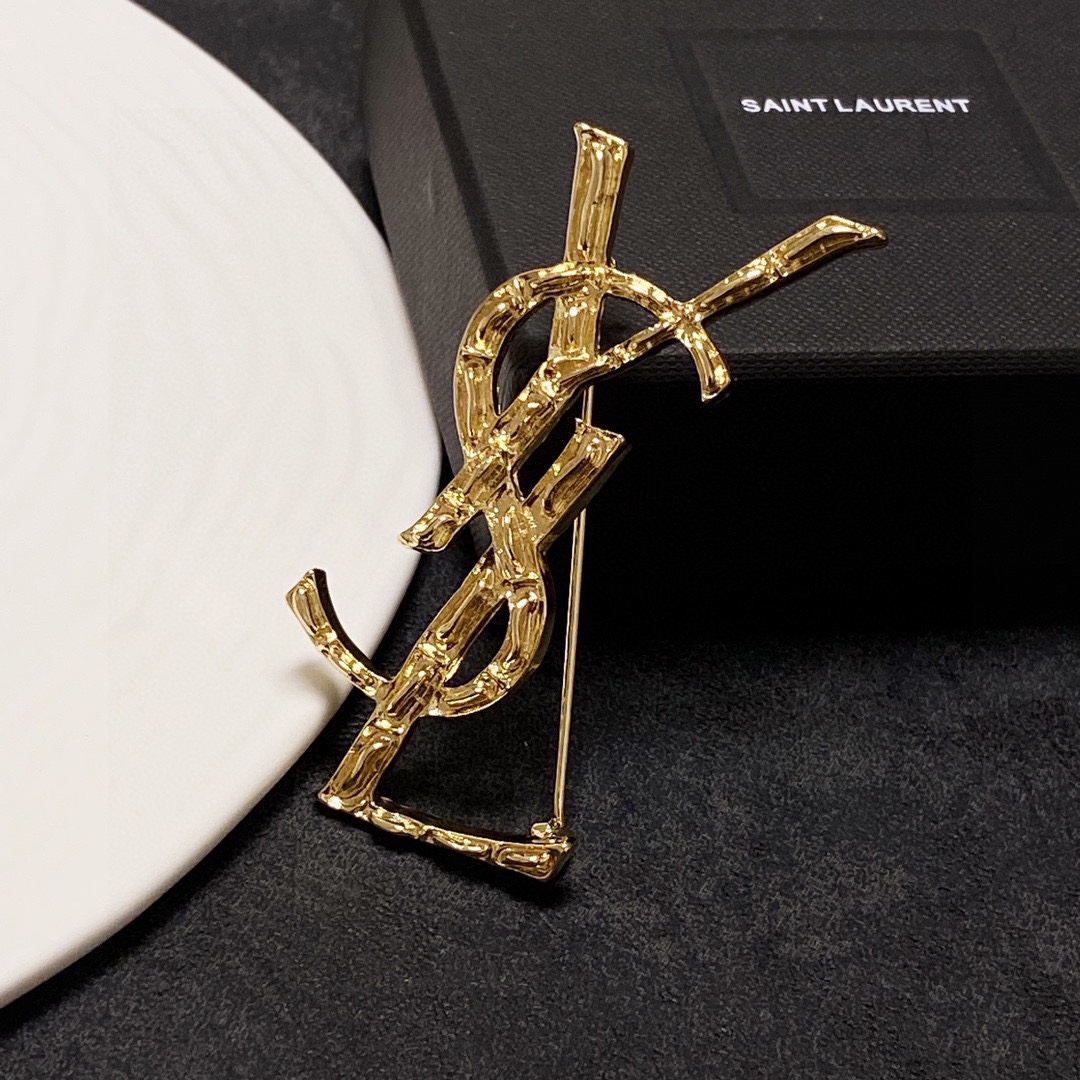 Saint Laurent YSL brooch