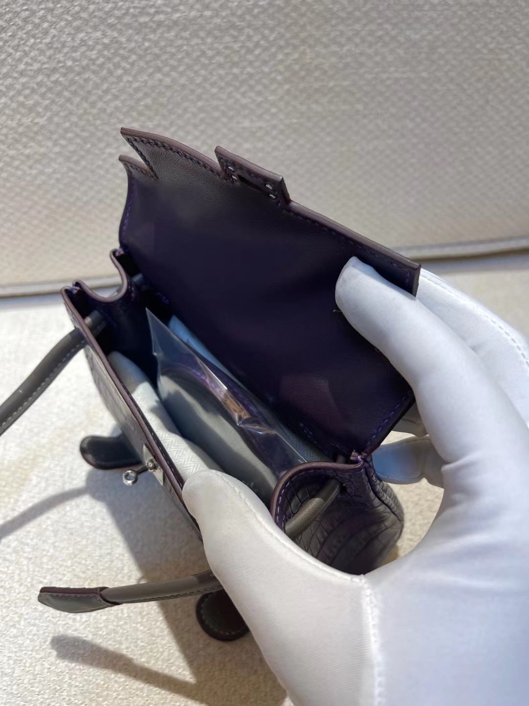 kelly doll  American crocodile top craftsmanship wax thread hand sewing