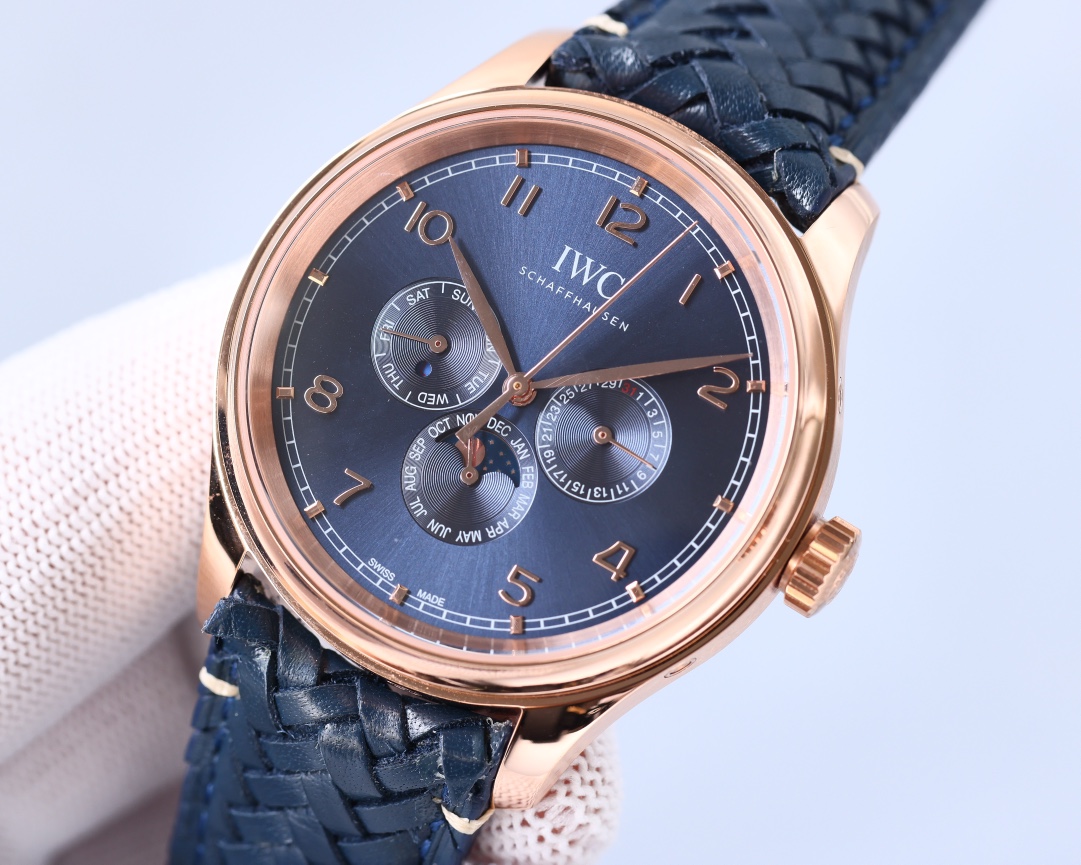 IWC- Portuguese Collection German CNC machine open molded case and strap 82650 movement copy