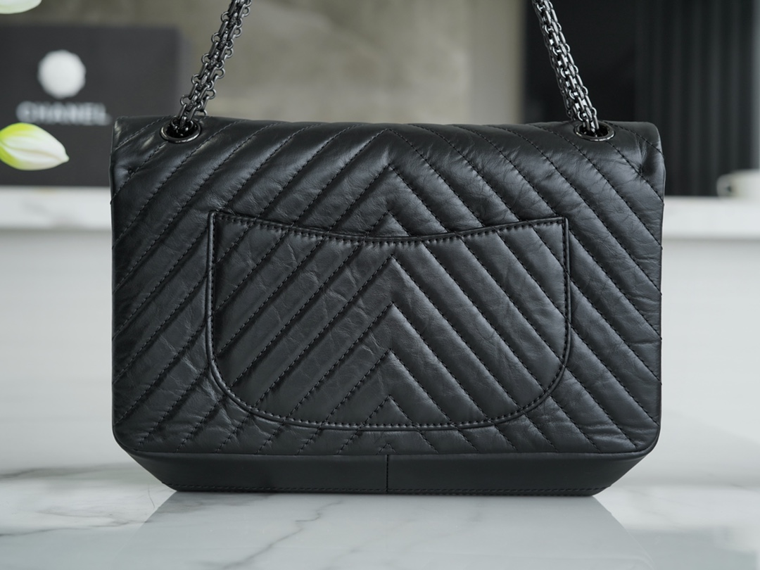 𝗖𝗵𝗮𝗻𝗲𝗹 Replica ❷. ❺❺ V pattern Large Black
