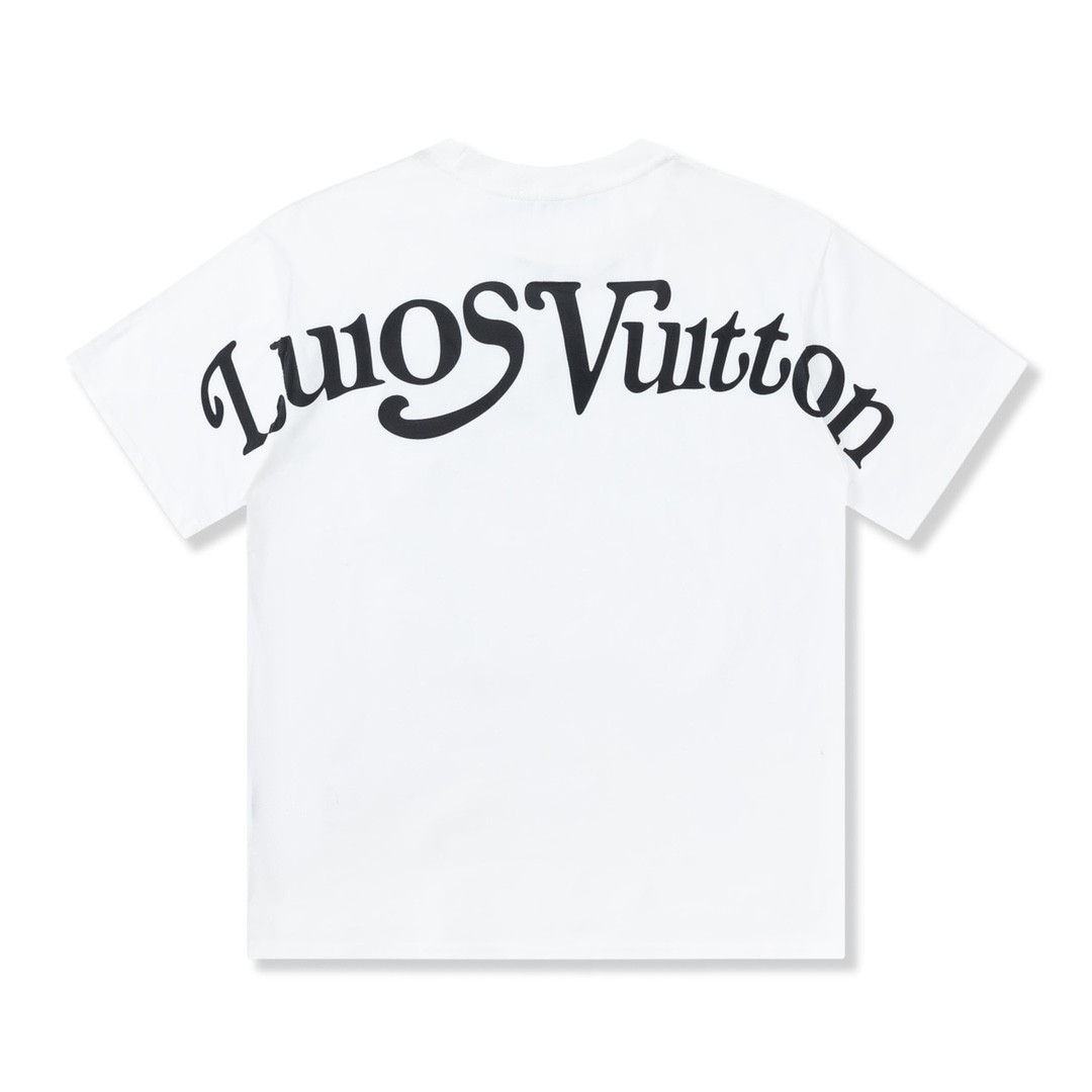Louis Vuitton 23SS lettered gold classic T-shirt