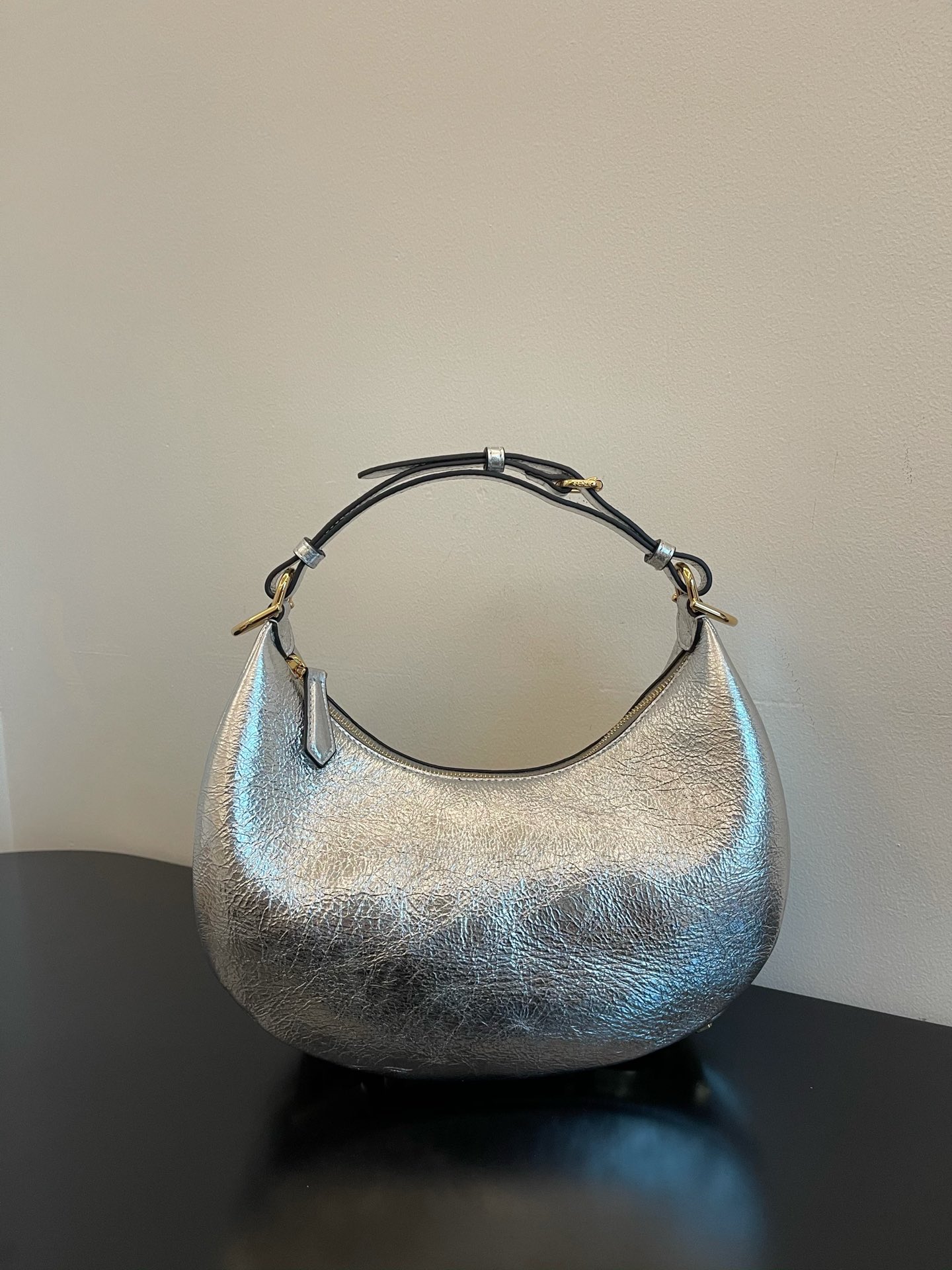 FENDI praphy underarm bag small silver