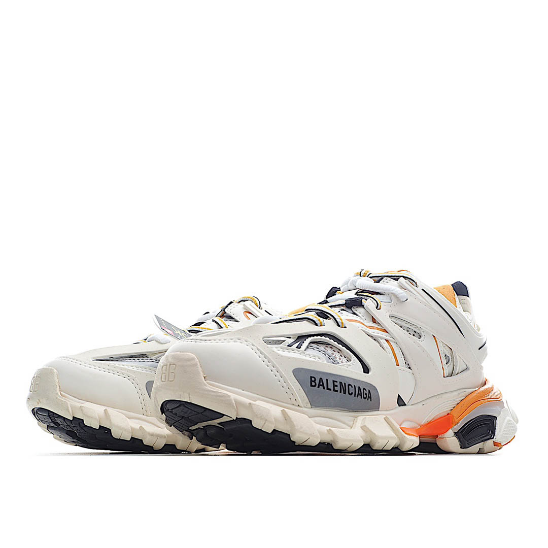Balenciaga Sneaker Tess s.Gomma MAILLE WHITE/ORANGE