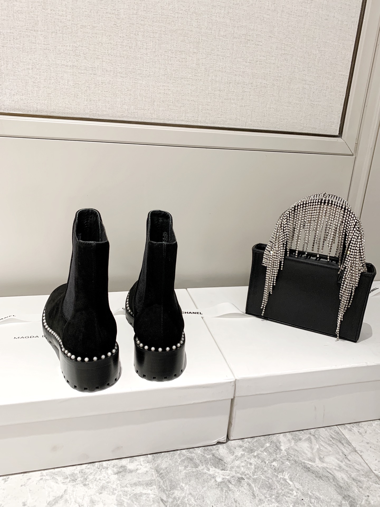 Stuart Weitzman 2020 fall and winter new pearl series on the new original imported calfskin