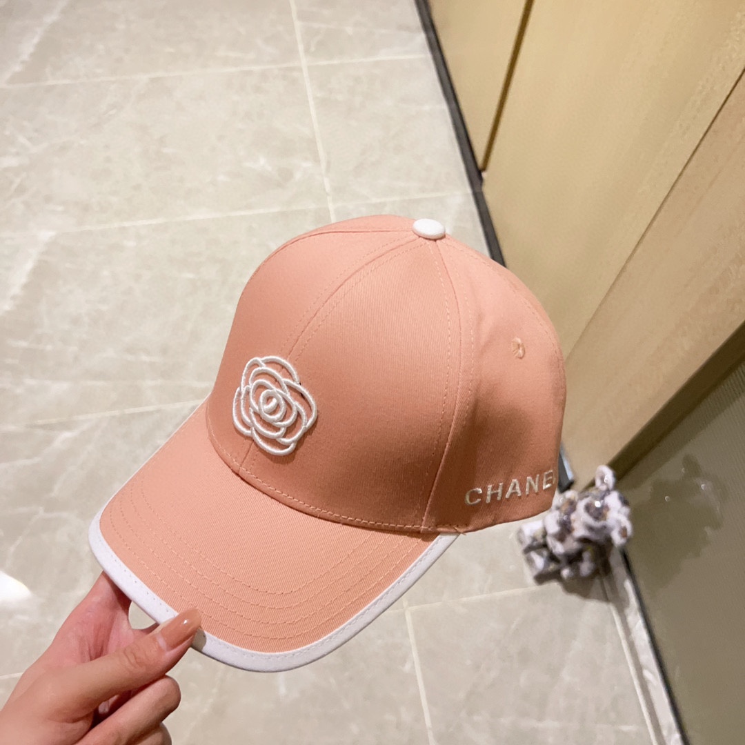 [CHANEL Chanel] 2023 new style embroidered baseball cap