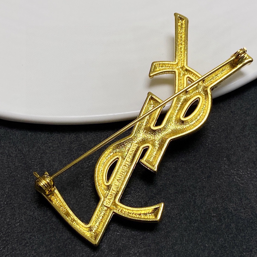 Saint Laurent YSL brooch