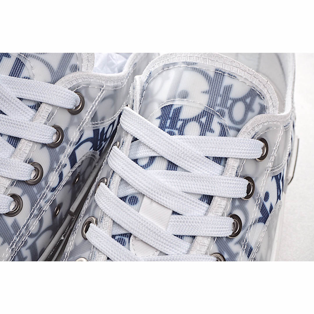 Dior B23 Oblique Slip-on Low Top Sneakers Sheer Print Sneakers