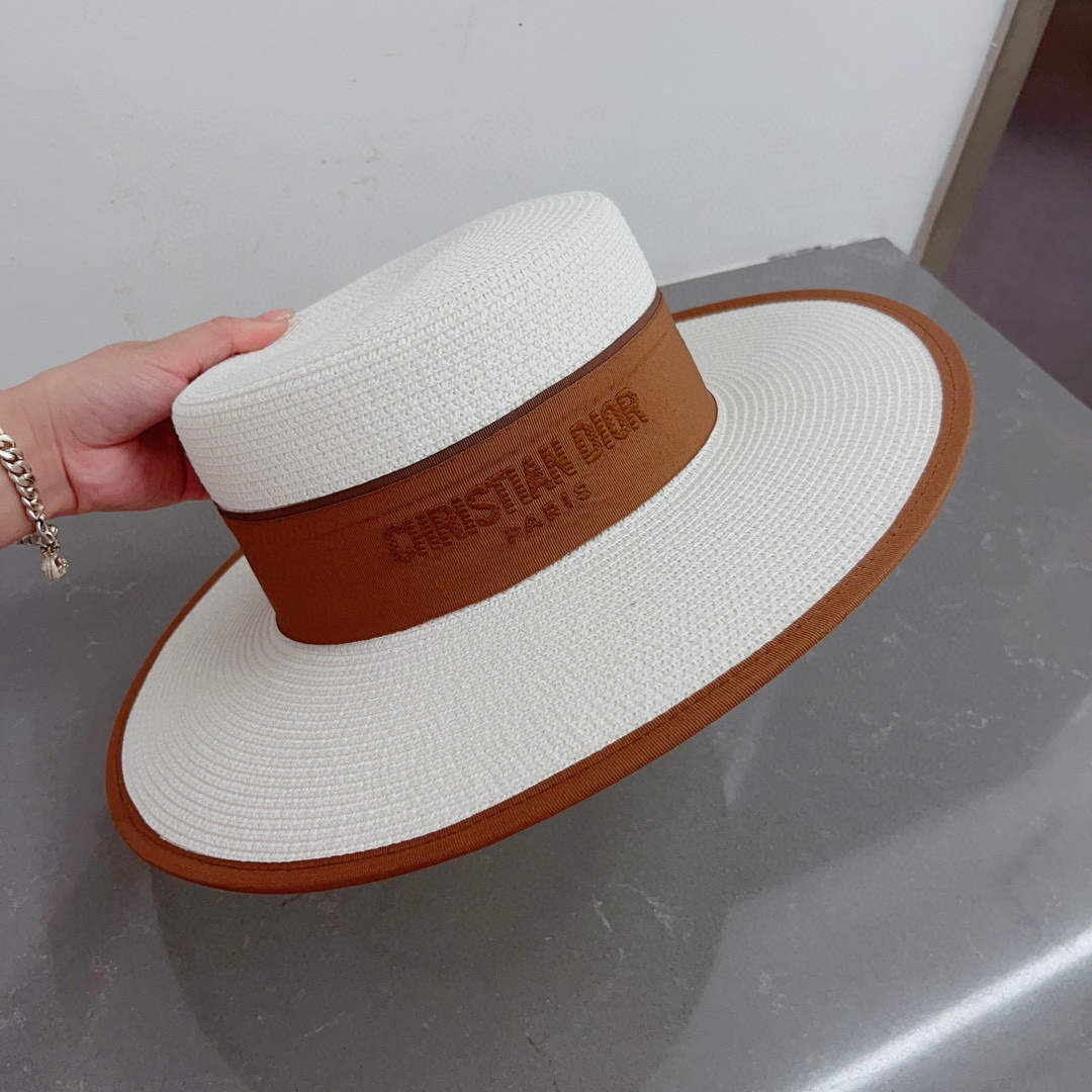 Dior new straw hat, bowler hat