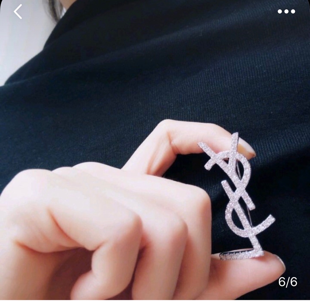 Saint Laurent YSL brooch