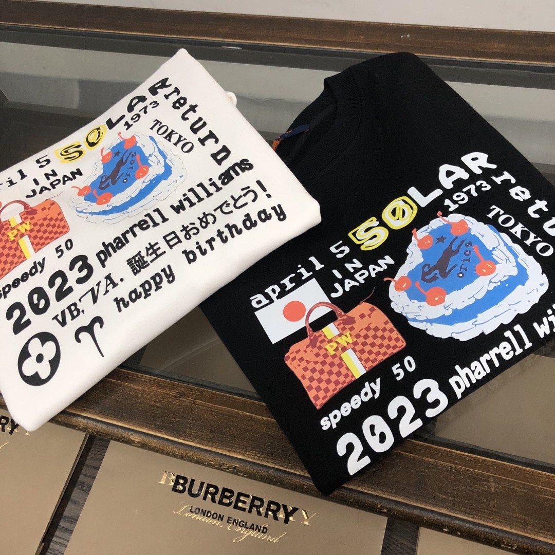 Louis Vuitton 2023 new autumn and winter couples style round neck sweatshirt