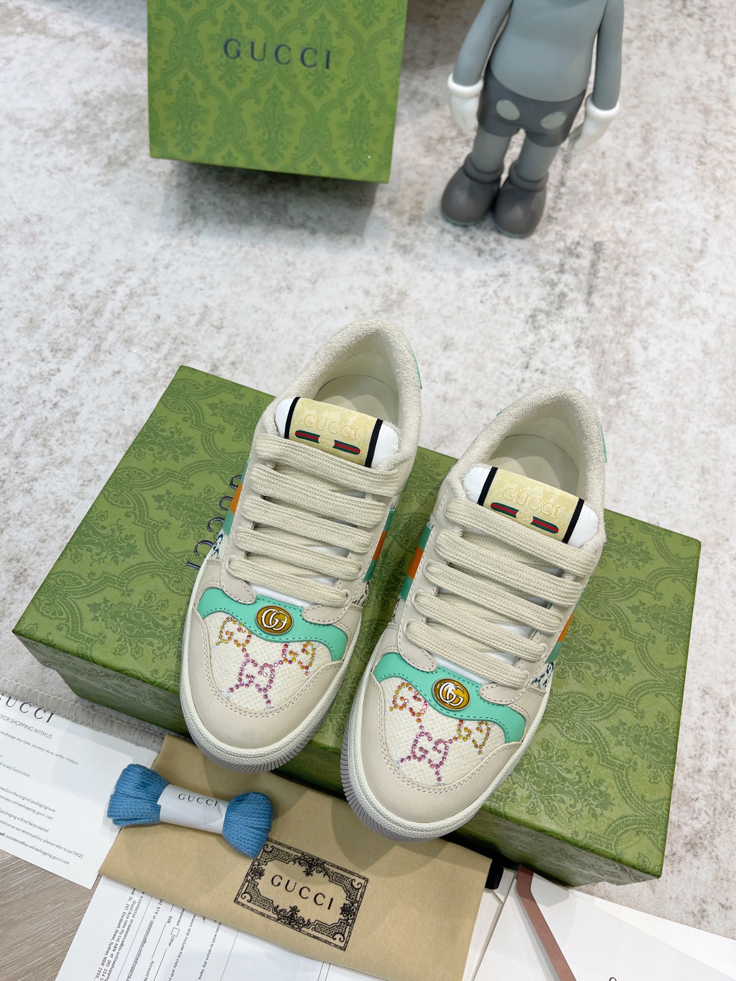 Gucci new upgraded small dirty shoes couple models