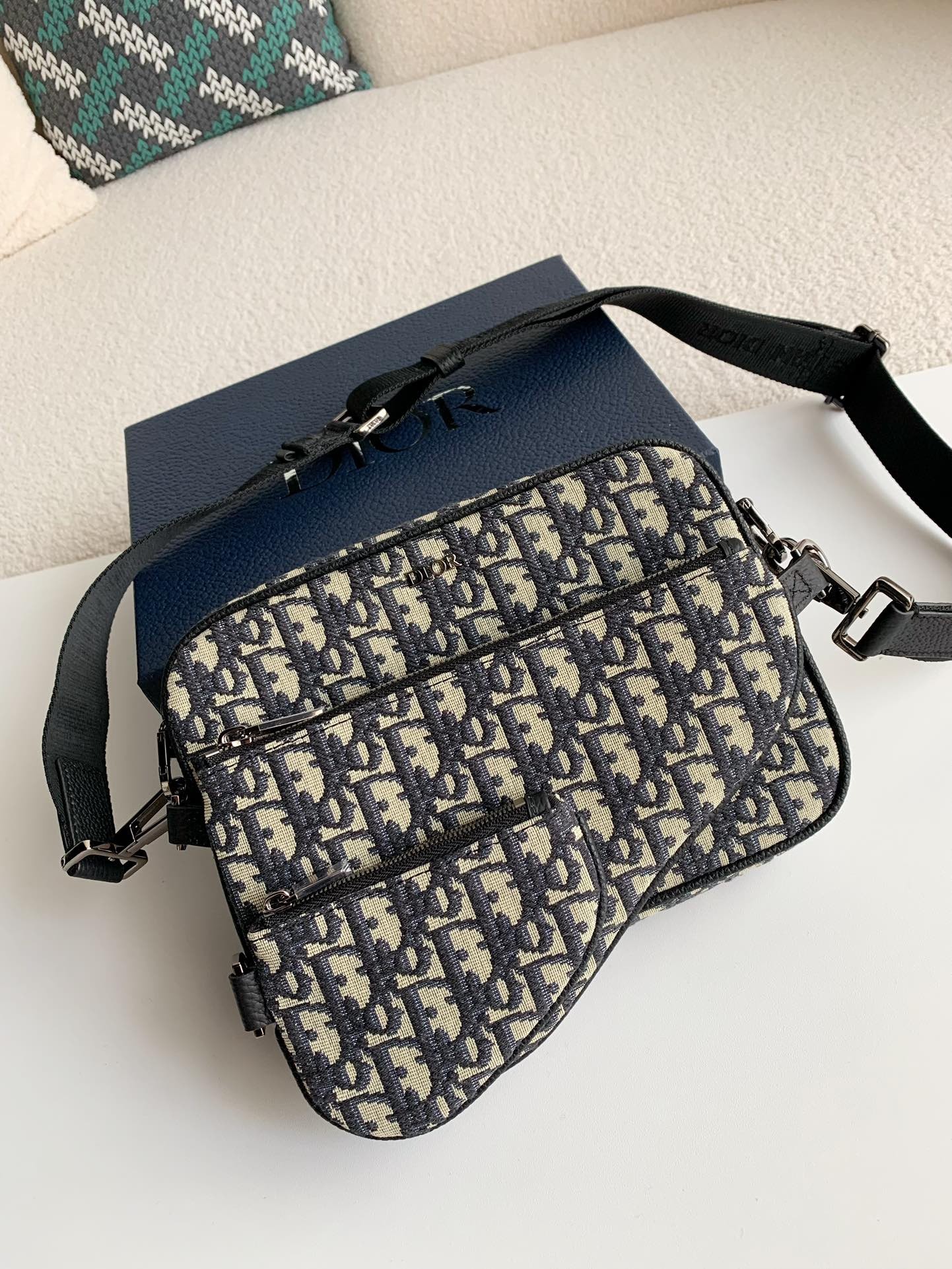 DIOR Men's SAFARI Messenger Bag, Top Quality Size：18*25*5cm