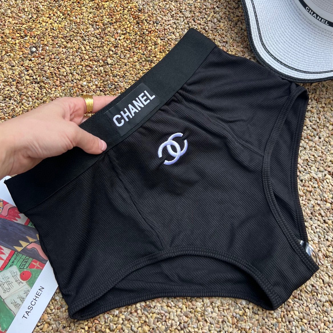 Chanel new split swimsuit