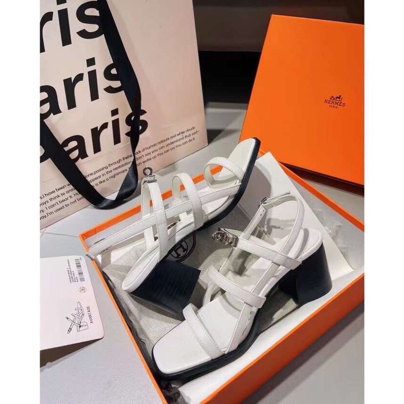 Hermes 6.5cm medium heel sandals