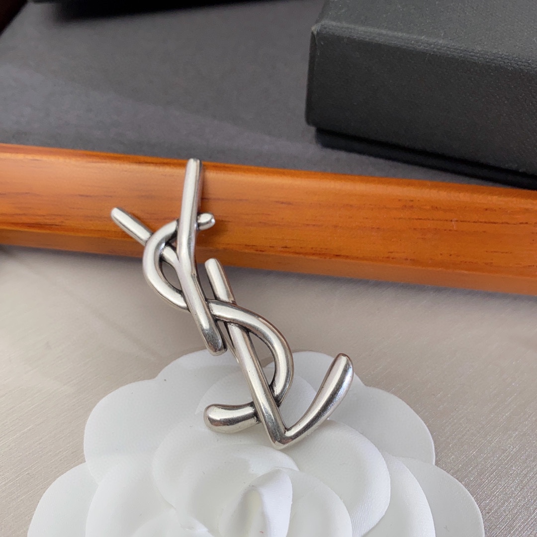 Saint Laurent YSL brooch
