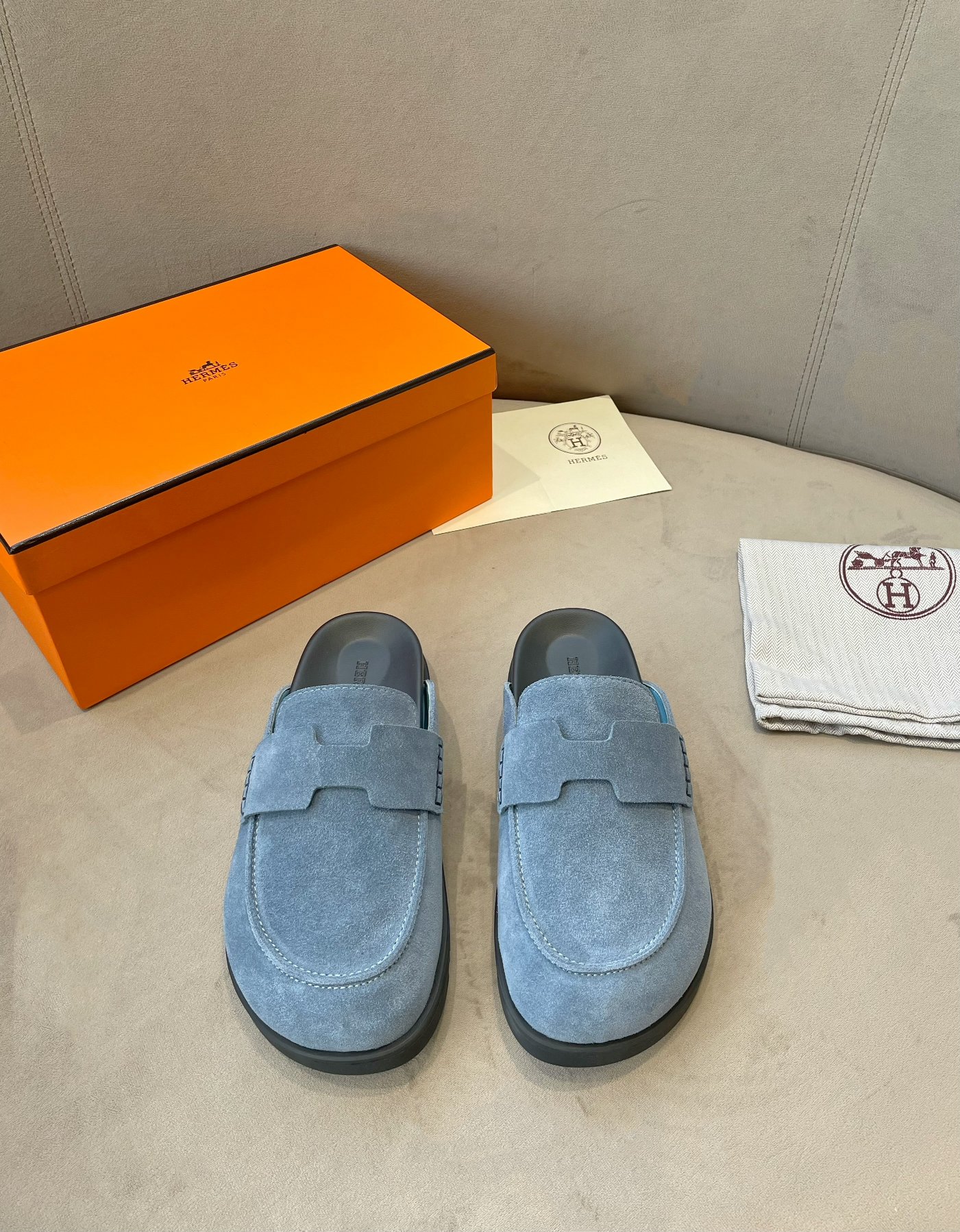 Hermes Birkenstock Mules