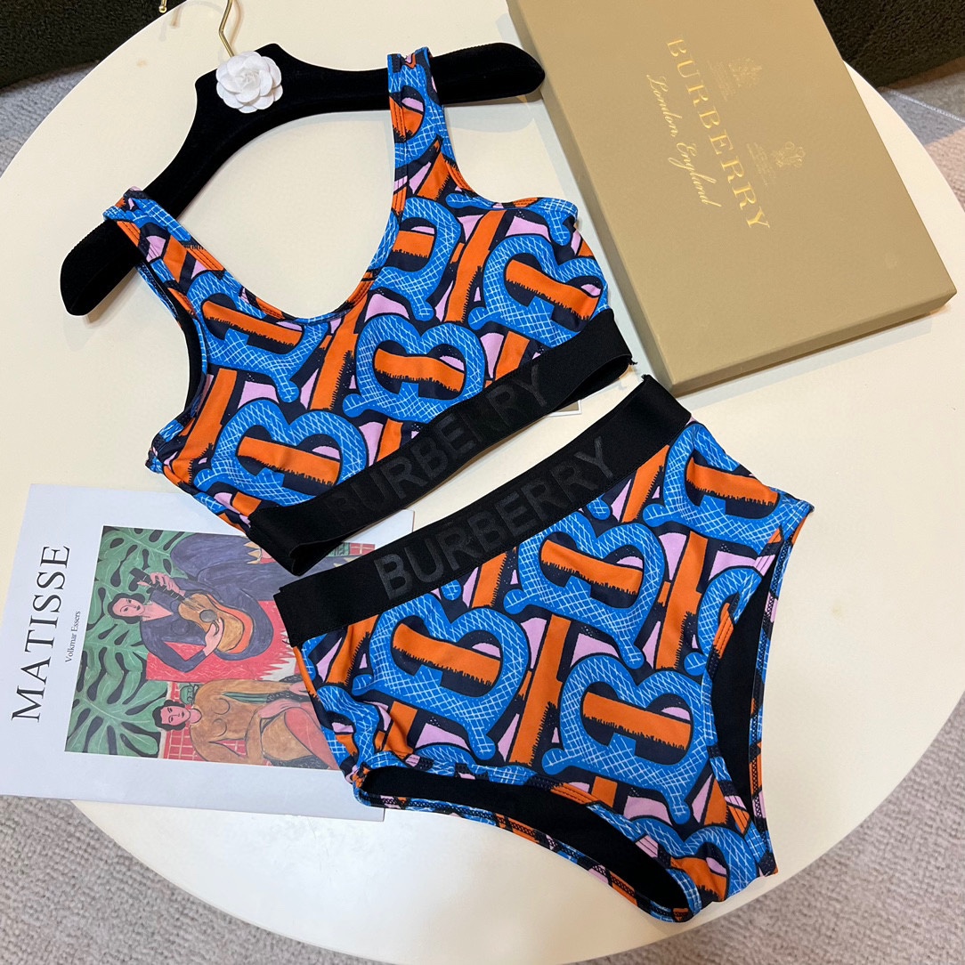 Burberry printed high stretch fitness yoga wear tracksuit