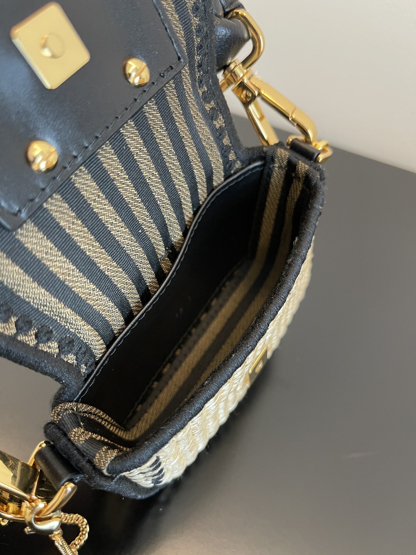 FENDI baguette nano straw