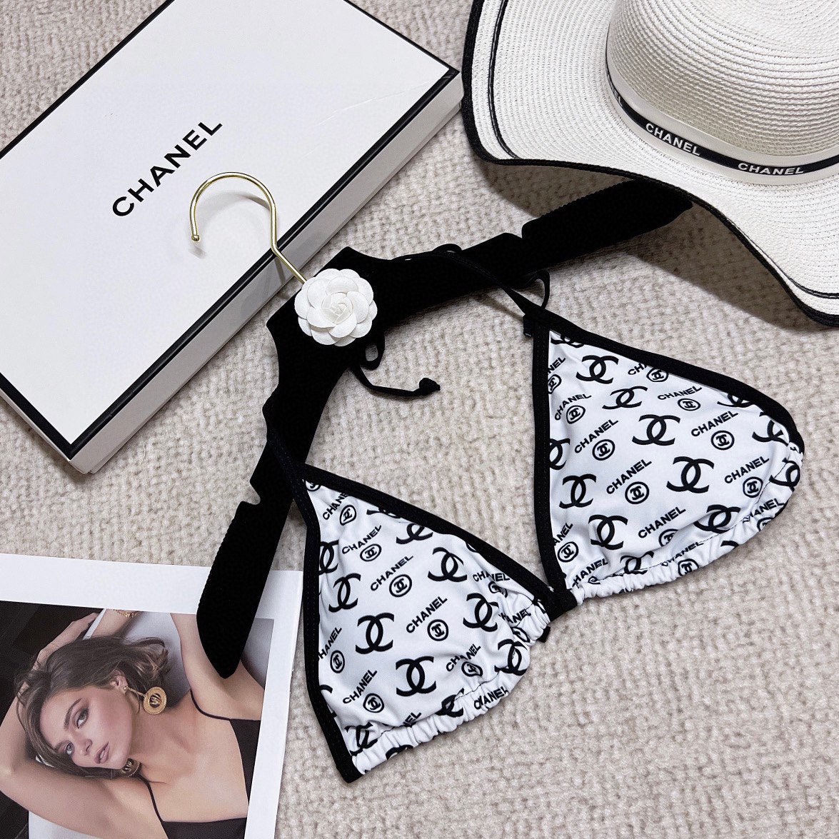 Chanel new printed bikini