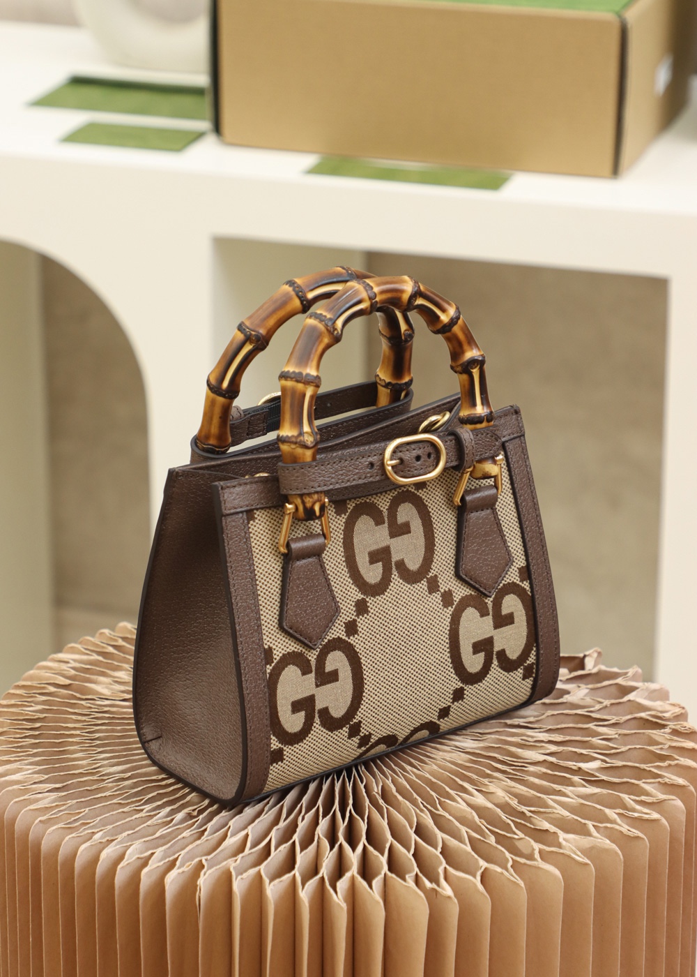 GUCCI 𝐃𝐢𝐚𝐧𝐚 𝐓𝐨𝐭𝐞 Retro King Fried Bamboo Festival #655661