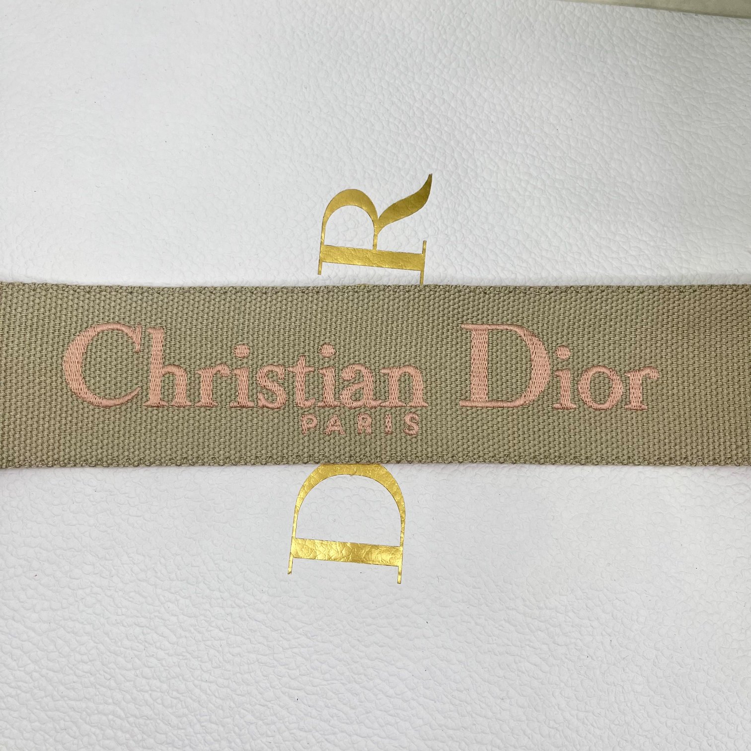 Dior pink letter shoulder strap