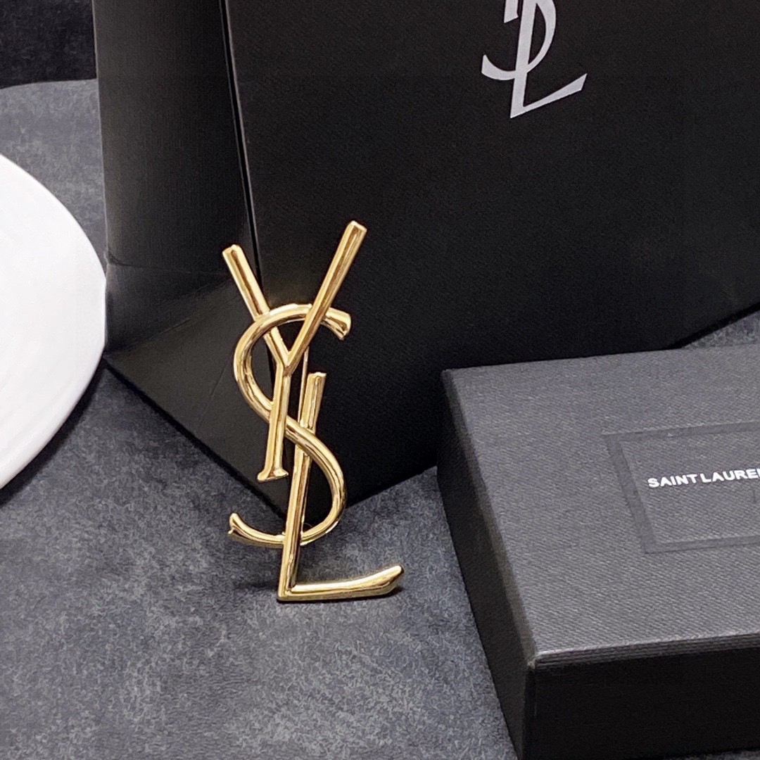 Saint Laurent YSL brooch