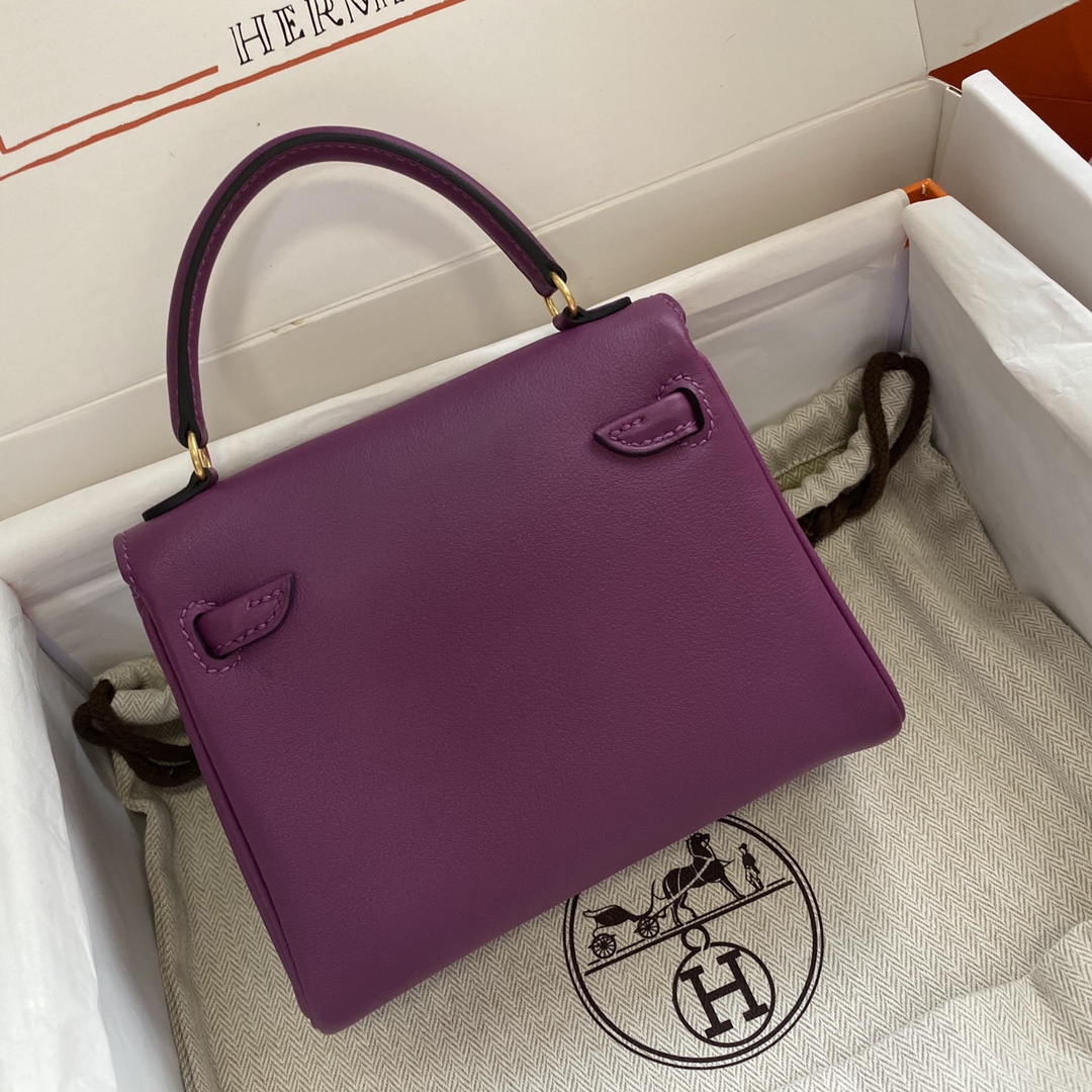 Kelly doll doll bag swift sea anemone purple gold buckle