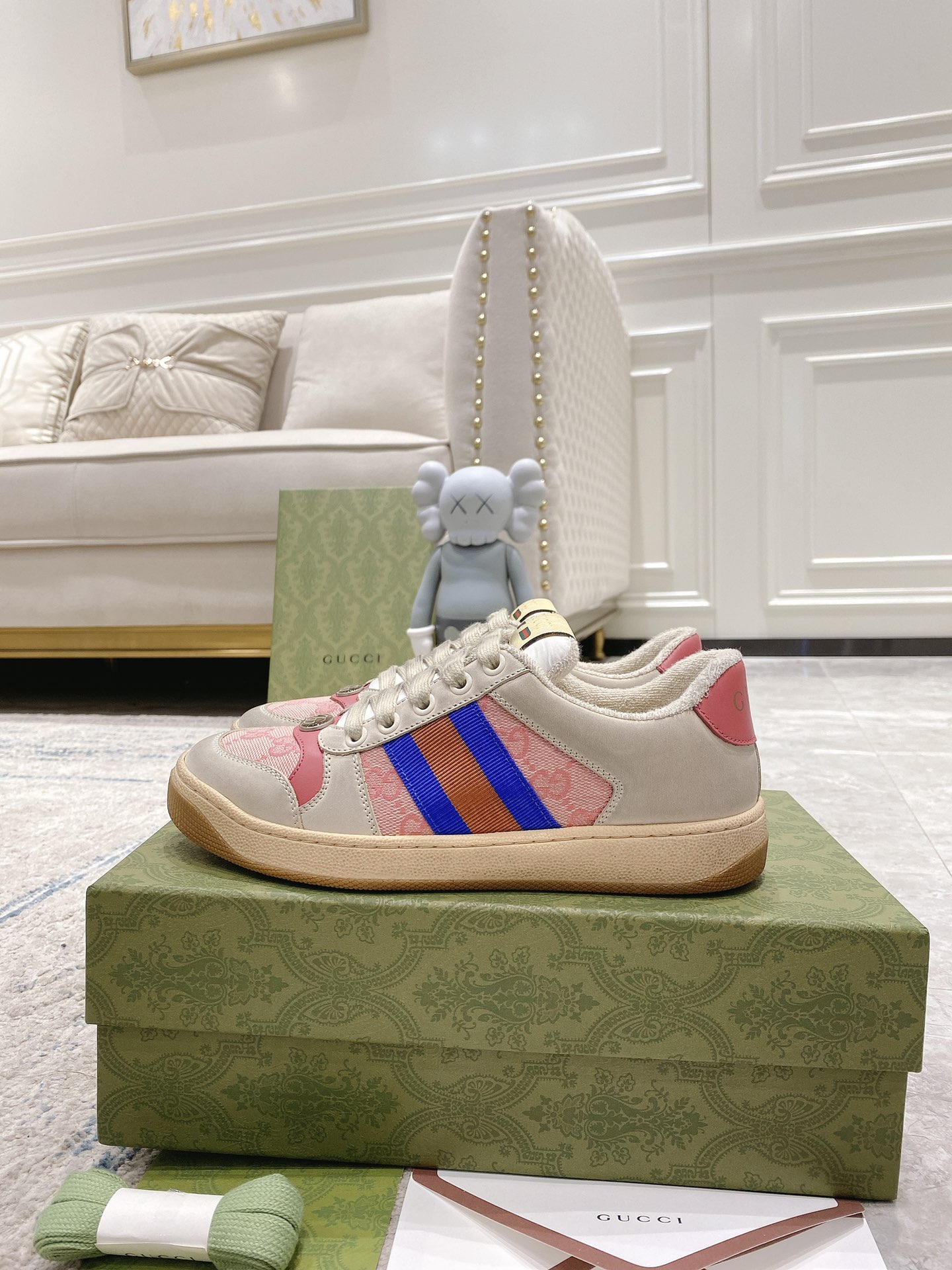 Gucci new upgraded small dirty shoes couple models