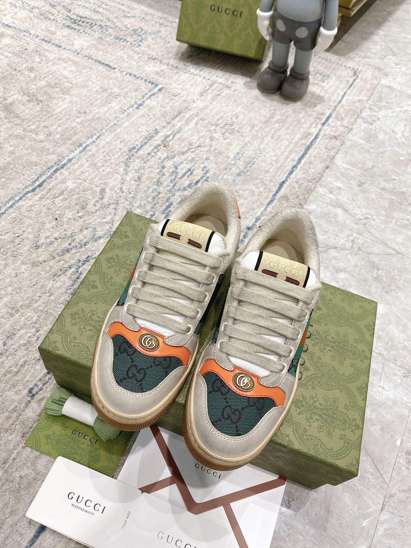Gucci new upgraded small dirty shoes couple models