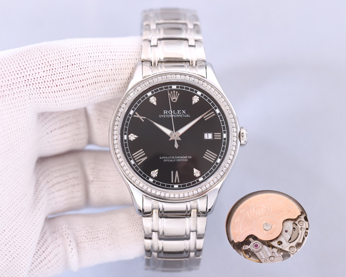 Rolex sapphire glass double mirror! super night light