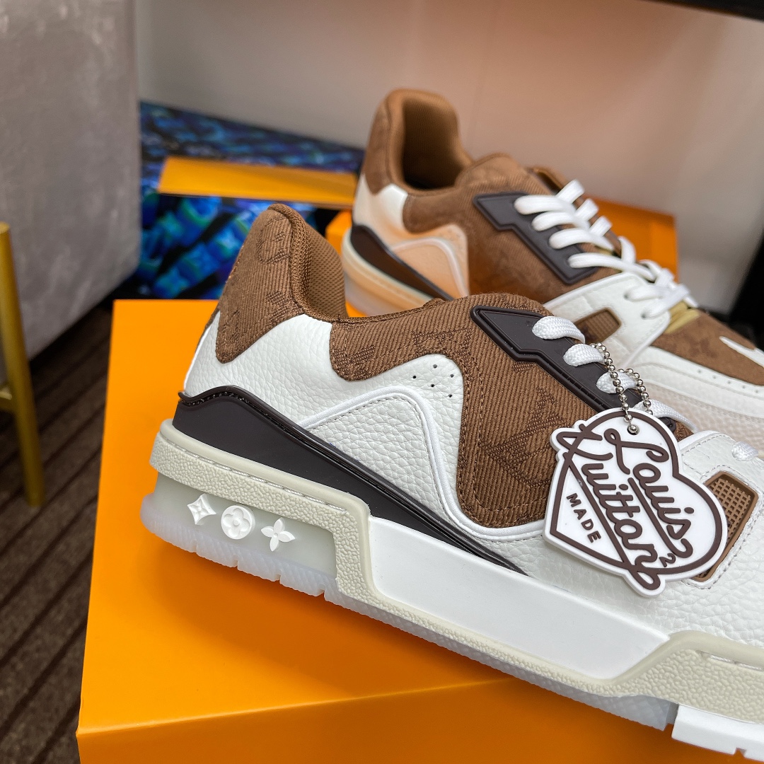 Louis Vuitton couple models DIY buckle sneakers sneakers