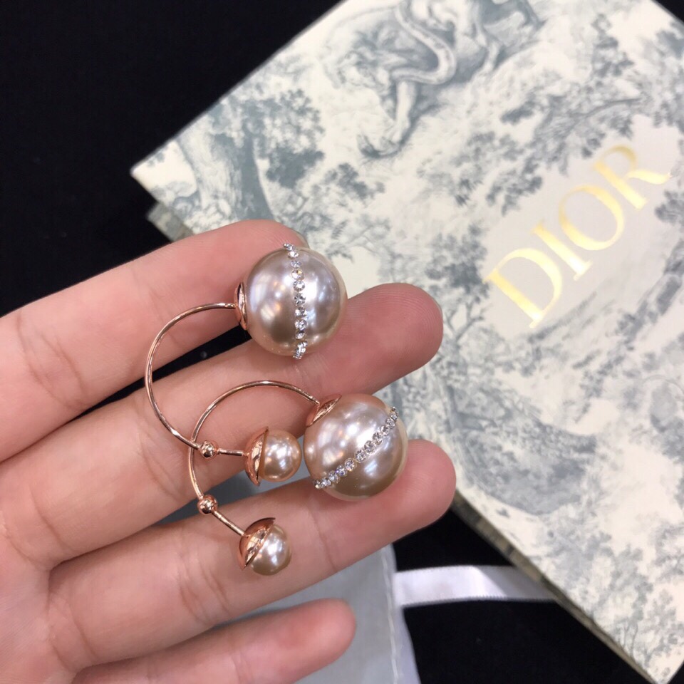 Dior stud earrings